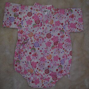 Baby Girls Floral Japanese Comodo  Size 3-6 Months